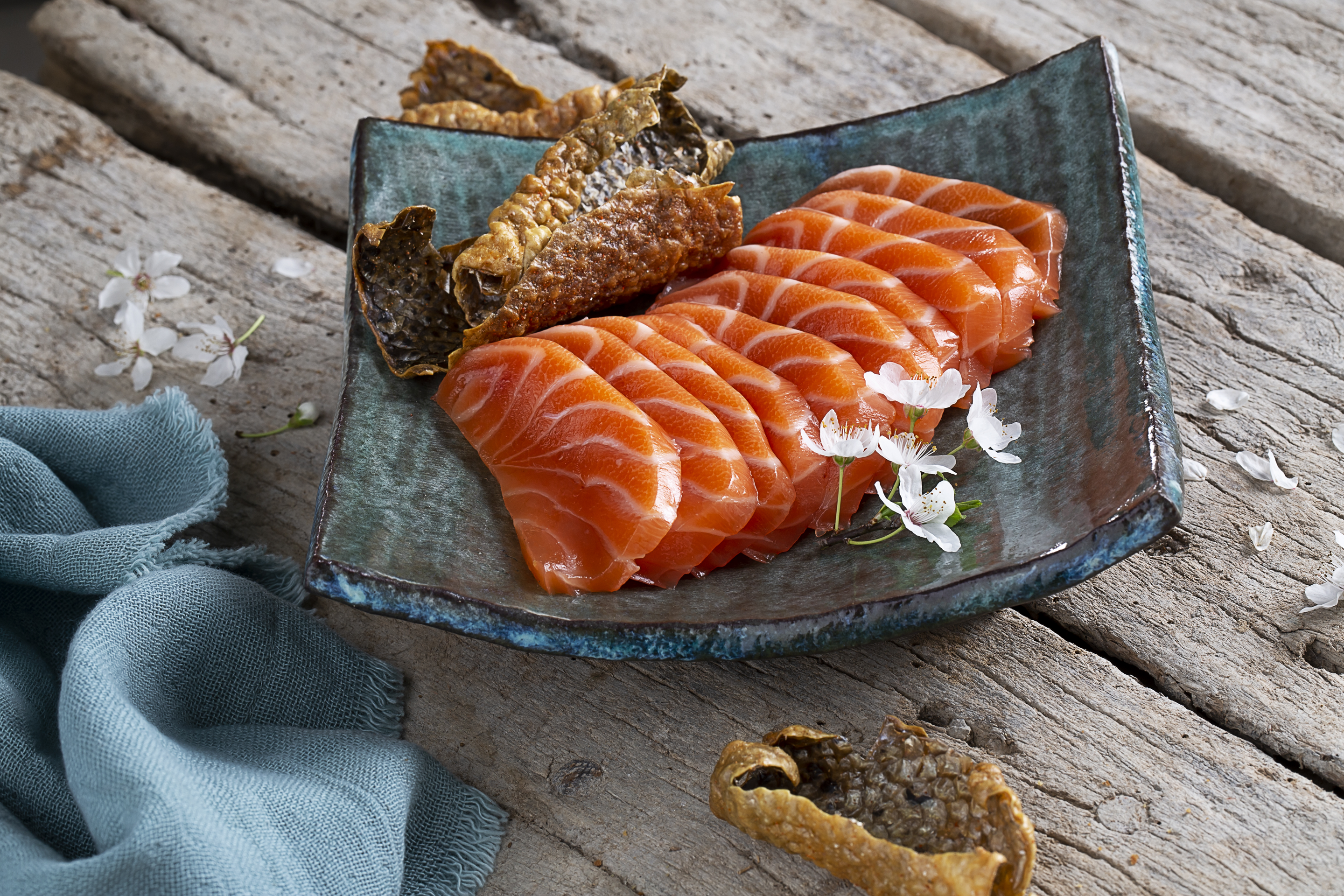 Lingote de Lomo de Salmón Ahumado Cortado a mano