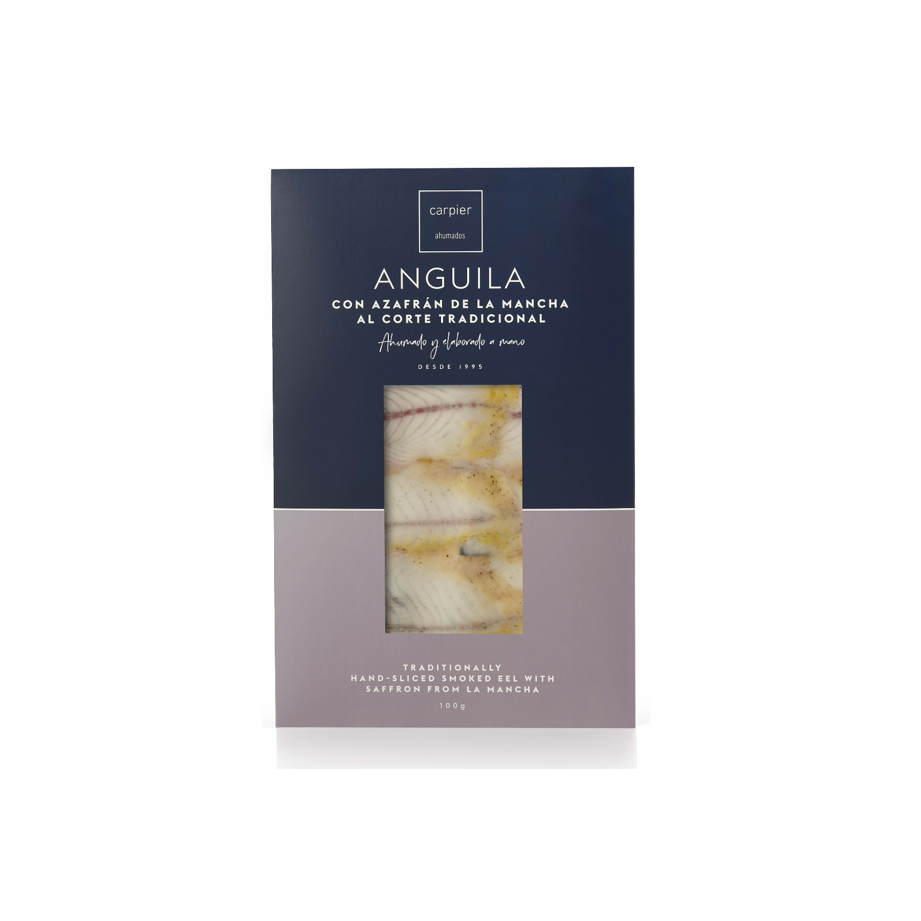 Anguila Ahumada con Azafrán de La Mancha