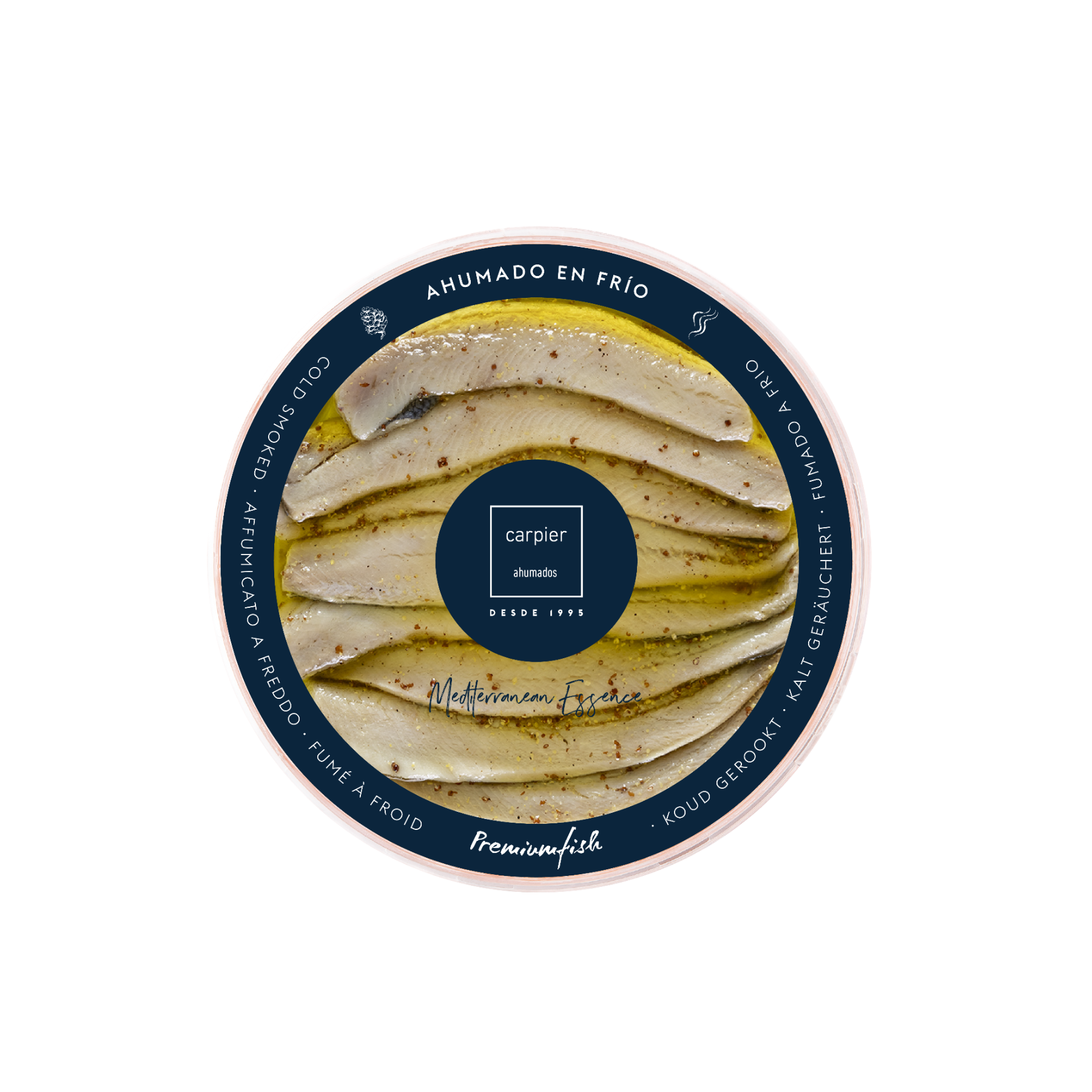 Arenque Ahumado y Marinado con Mostaza Antigua