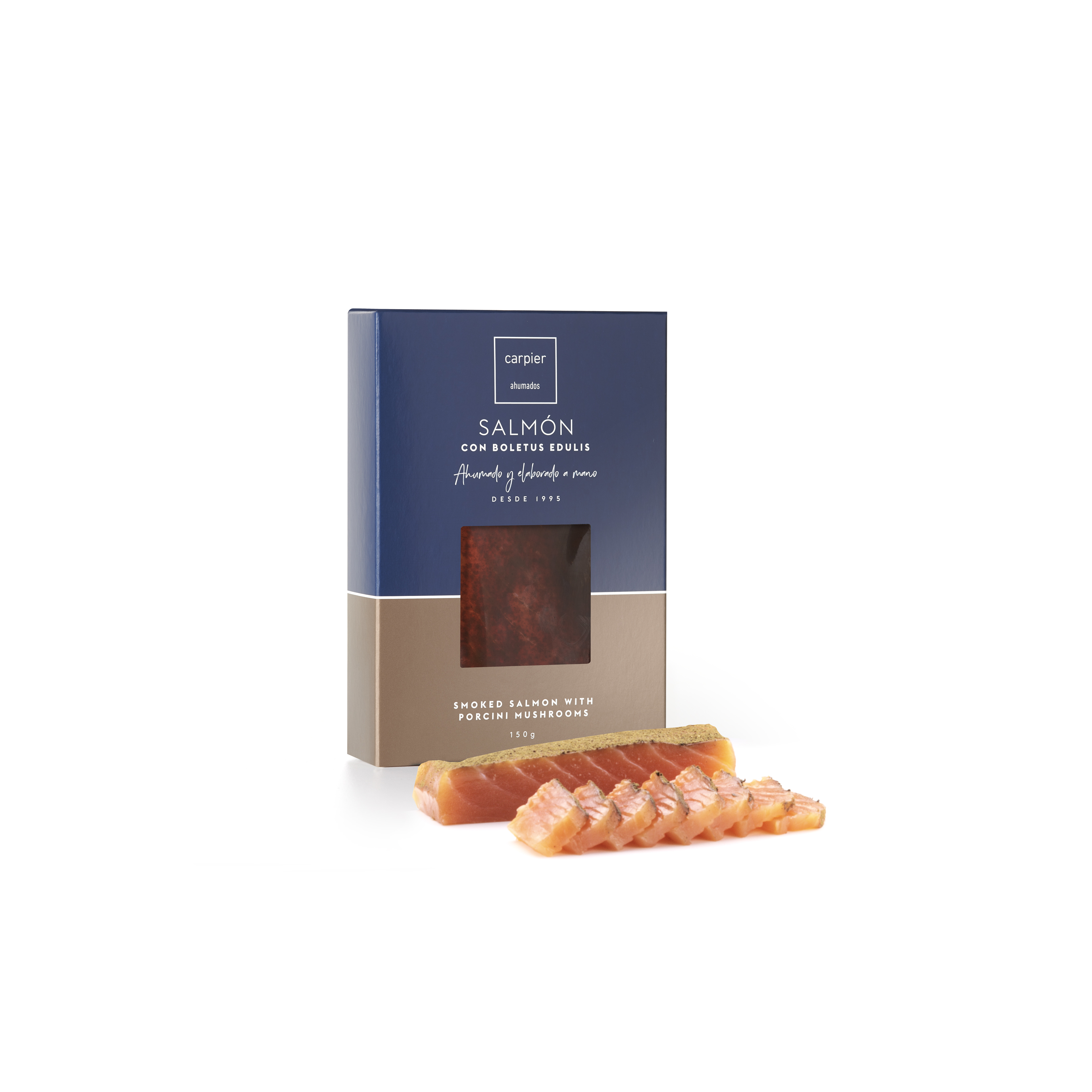 Lomo de Salmón Ahumado con Boletus Edulis