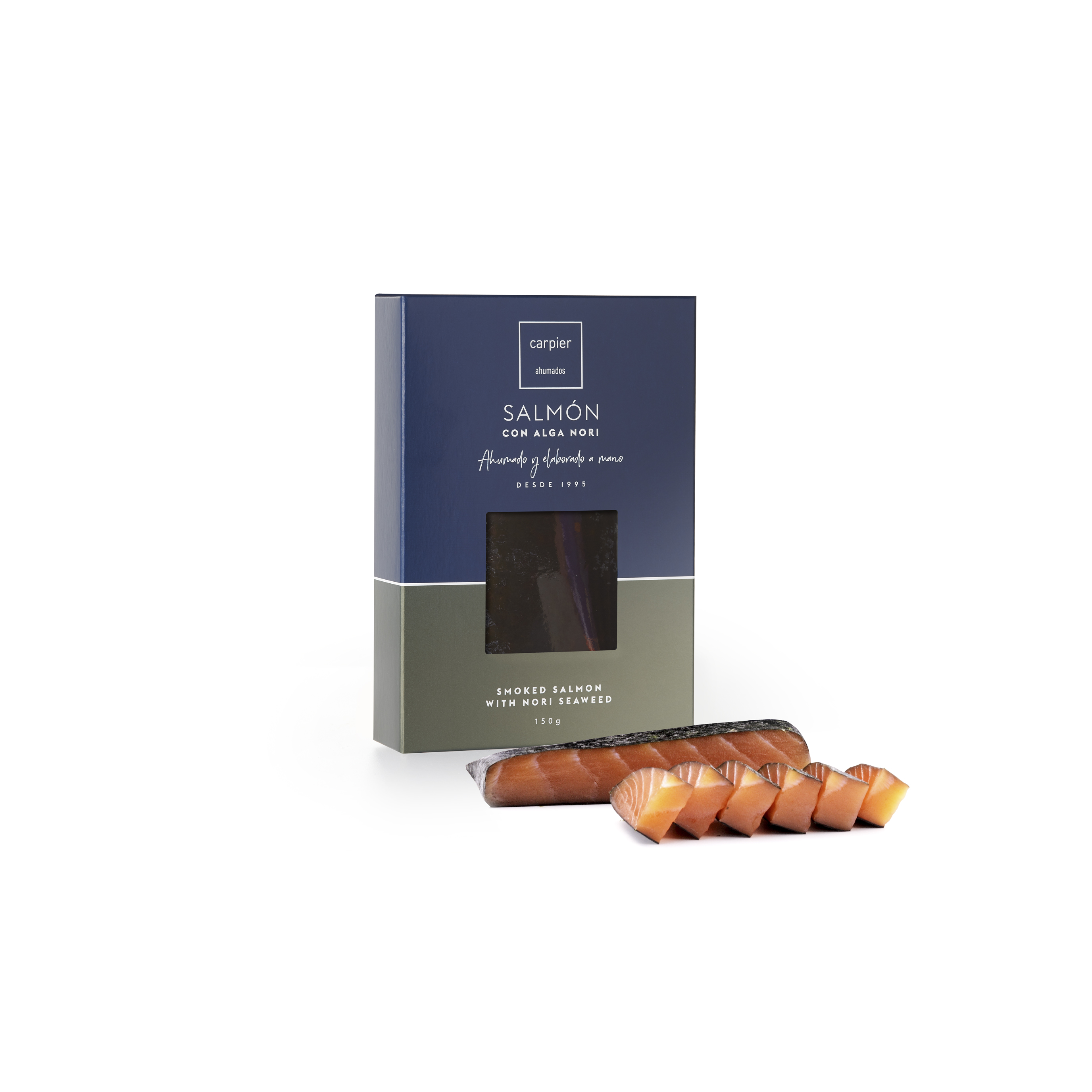Lomo de Salmón Ahumado con Alga Nori