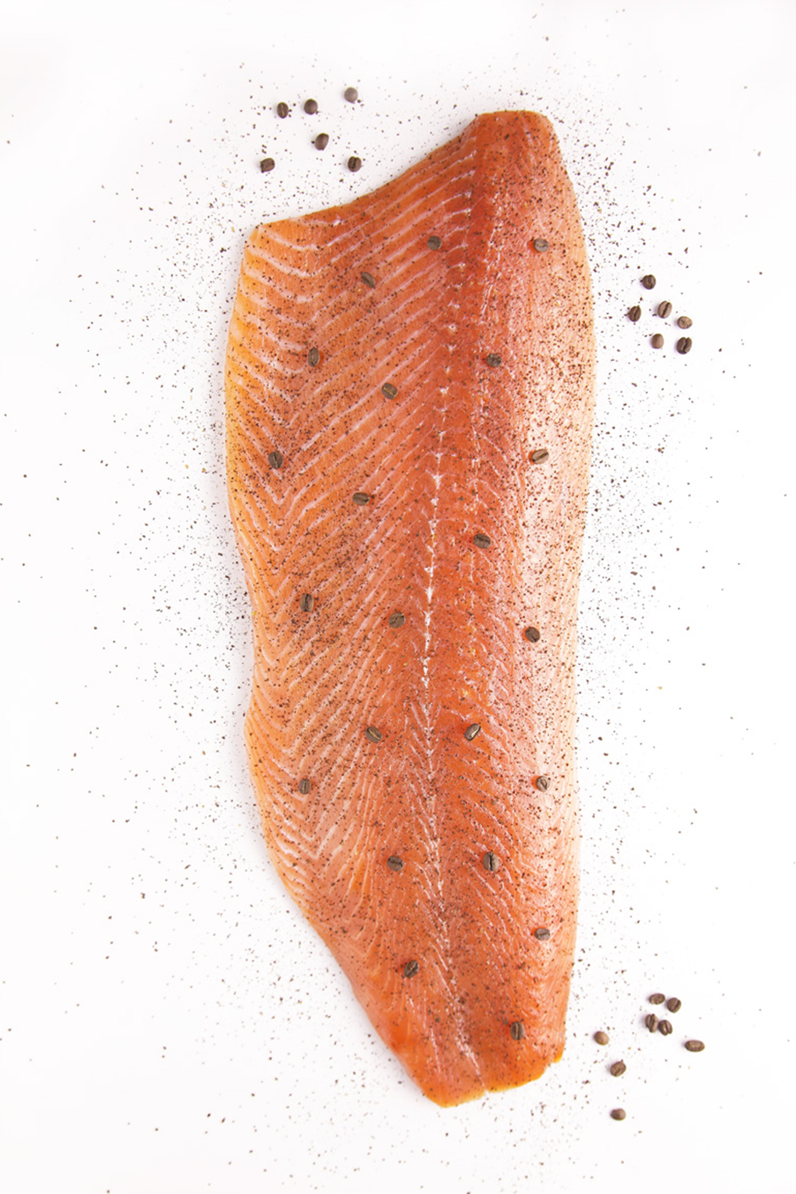 Pieza de Salmón Ahumado al Café